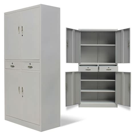 4 door storage cabinet steel|4 door cabinet with shelves.